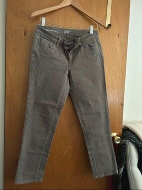 Grace Karin Women's Cropped Jeans in Taupe Brown
